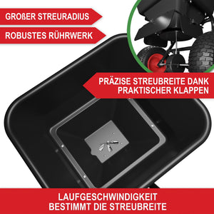 Streuwagen 45l stabil & geländegängig mit regulierbarer Streumenge