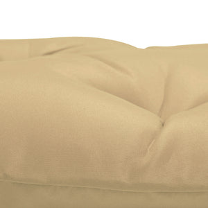 Stuhlkissen 2er Set 8cm dick mit Bindebändern 98x50cm khaki