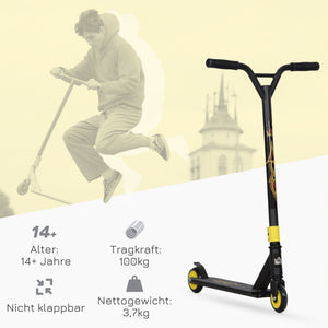 Stunt Scooter ABEC 9 Kugellager für Kinder ab 14 Jahre Gold