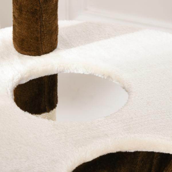 Katzenbaum Kletterbaum Kratzbaum Höhle Spielbaum Sisalsäulen Kaffeebraun