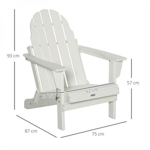 Gartenstuhl, Klappstuhl, ergonomisches Design, wetterfest, Kunststoff, weiss