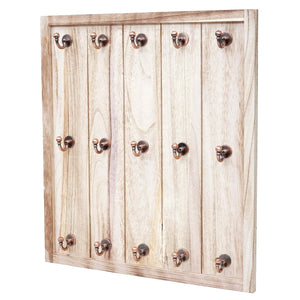 Tassenhalter Hängeregal Tassenbrett Wandboard Shabby-Look 50x45x5cm natur