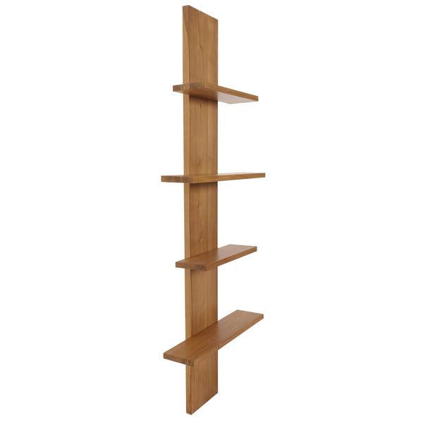 Teak-Wandregal JAM-M72 Badregal 51x56x15cm B-Grade-Teak