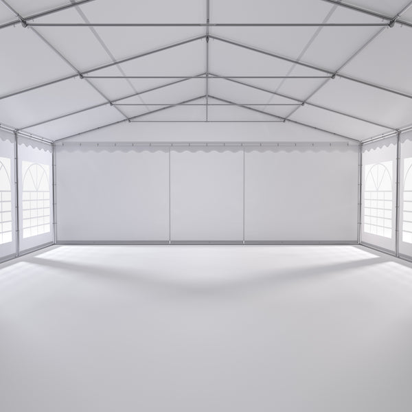 Profi PVC Partyzelt 8 x 16 m weiss