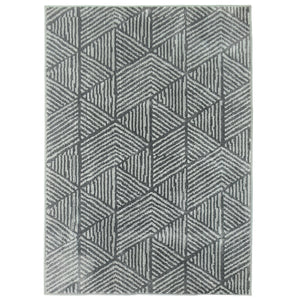 Teppich waschbar modern für Wohnzimmer 150x80cm dunkelgrau