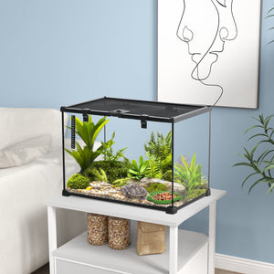 Terrarium für Reptilien Glas & Metall 50x30x35cm