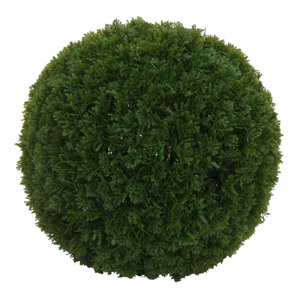 Künstlicher Thujabusch Ø32cm für Outdoor, Lebensbaum Dekopflanze