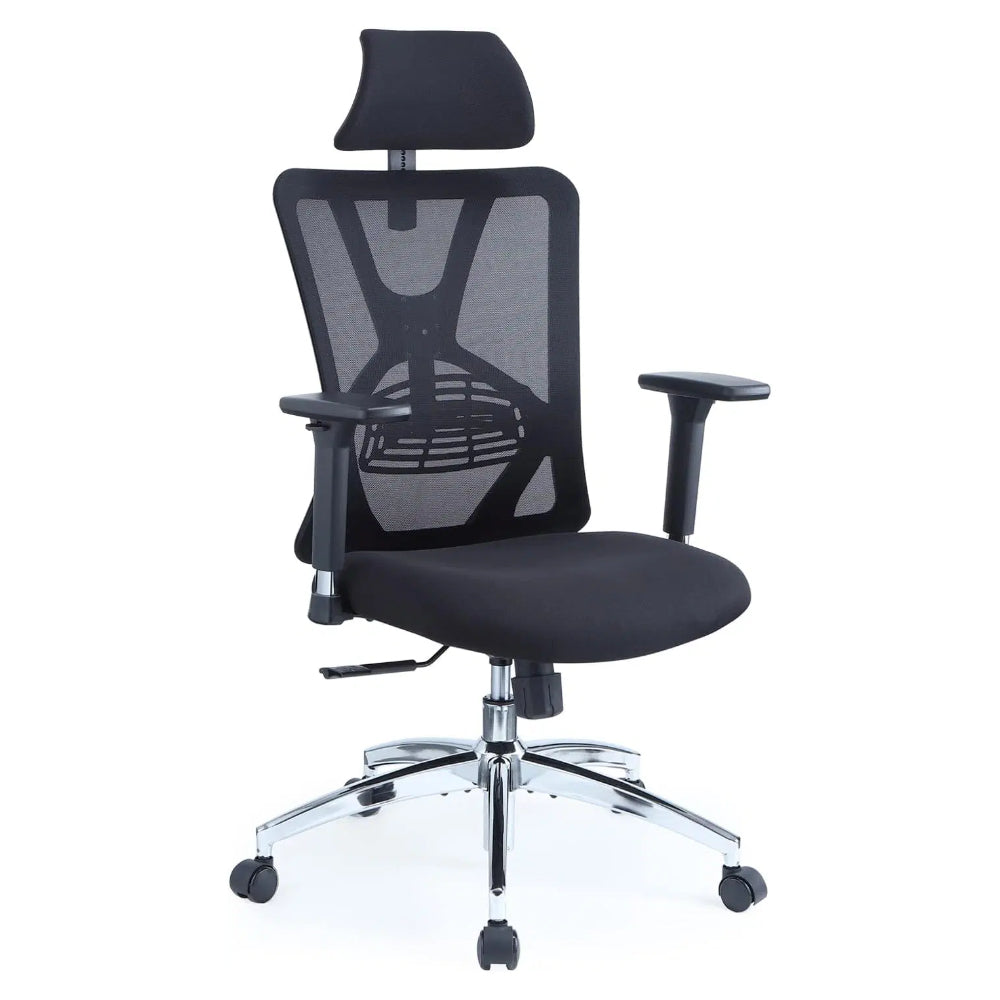 Ticova office chair with lumbar support and headrest