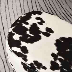 Tierhocker in Schweinchen-Design mit Stauraum Schwarz-Weiss