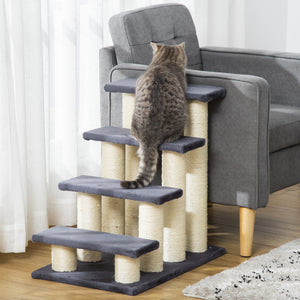 Tiertreppe mit 4 Stufen Grau