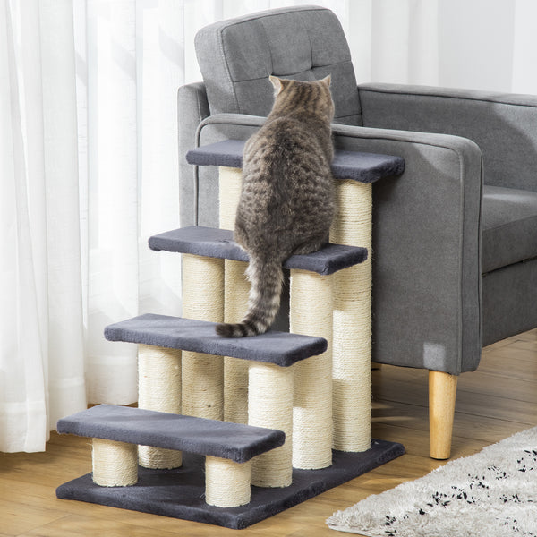 Tiertreppe mit 4 Stufen Grau