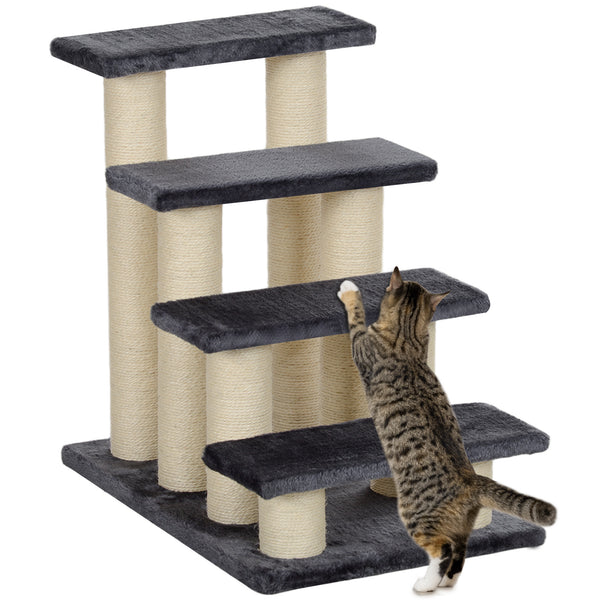 Tiertreppe mit 4 Stufen Grau