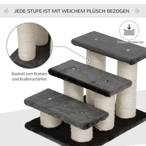Tiertreppe 45x35x34cm Dunkelgrau
