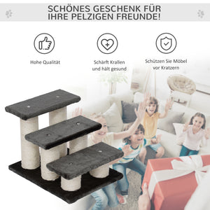 Tiertreppe 45x35x34cm Dunkelgrau