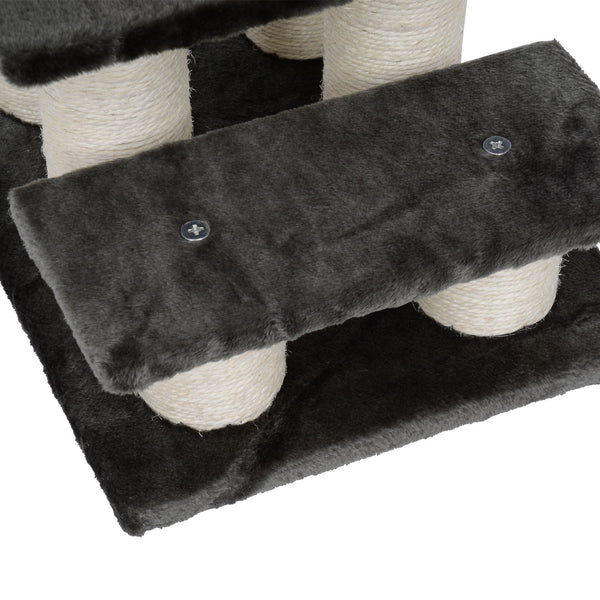 Tiertreppe 45x35x34cm Dunkelgrau