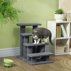 Tiertreppe 4 Stufen 635x43x60cm Grau