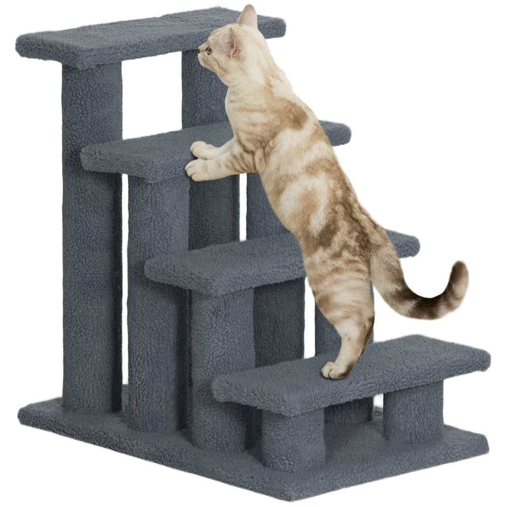 Tiertreppe 4 Stufen 635x43x60cm Grau