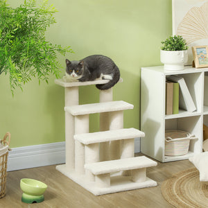 Tiertreppe mit 4 Stufen Beige