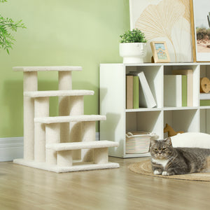 Tiertreppe mit 4 Stufen Beige