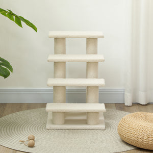 Tiertreppe mit 4 Stufen Beige
