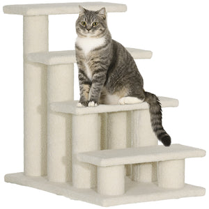 Tiertreppe mit 4 Stufen Beige
