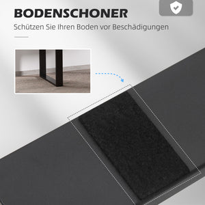 Tischbeine 2er-Set Stahl modern & stabil Schwarz