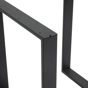 Tischbeine 2er-Set Stahl modern & stabil Schwarz