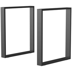 Tischbeine 2er-Set Stahl modern & stabil Schwarz