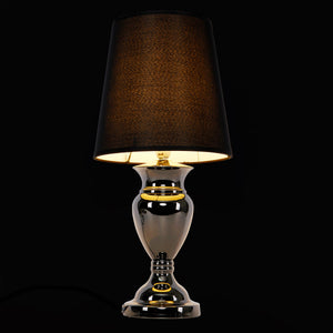 Moderne Tischlampe H:48cm Schwarz