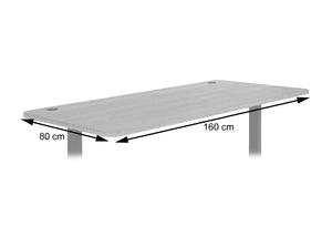 Tischplatte Schreibtischplatte MVG-zertifiziert 160x80cm eichefarben