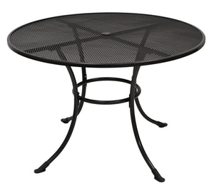Gartentisch Metalltisch Gartenmöbel Tisch Metall Eisentisch RIVO 110cm rund grau