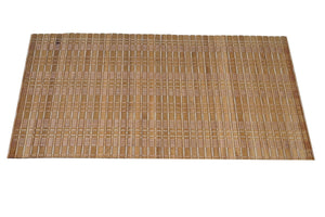 6-teiliges Tischset Bambus abwaschbar 45x30cm dunkelbraun