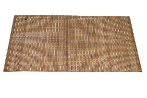 6-teiliges Tischset Bambus abwaschbar 45x30cm dunkelbraun