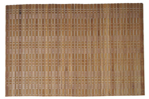 6-teiliges Tischset Bambus abwaschbar 45x30cm dunkelbraun