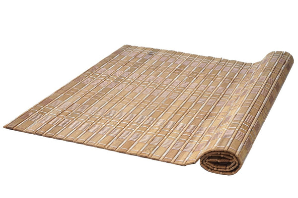 6-teiliges Tischset Bambus abwaschbar 45x30cm dunkelbraun