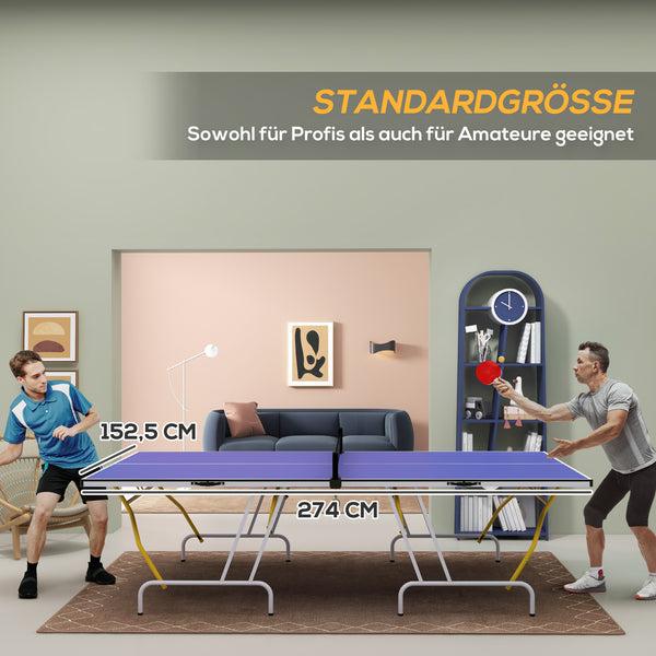 Tischtennisplatte Indoor Set klappbar mit Schlägern und Bällen