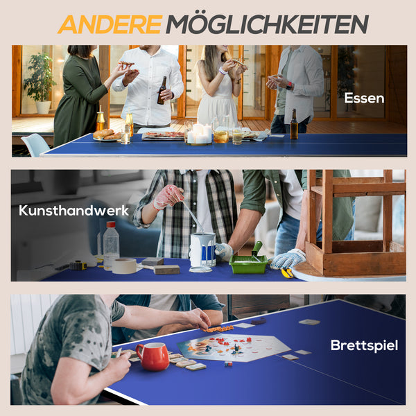 Tischtennisplatte Indoor Set klappbar mit Schlägern und Bällen