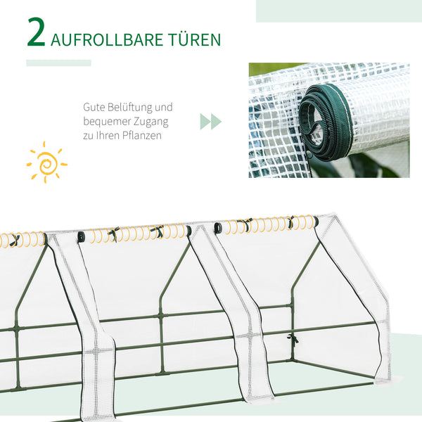 Foliengewächshaus Tomatenhaus für Balkon und Garten für Pflanzen