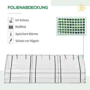 Foliengewächshaus Tomatenhaus für Balkon und Garten für Pflanzen