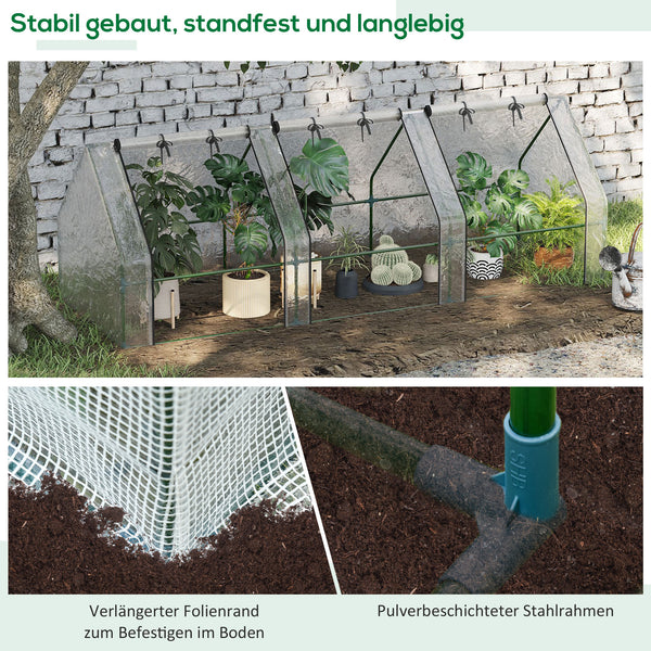 Foliengewächshaus Tomatenhaus für Balkon und Garten für Pflanzen