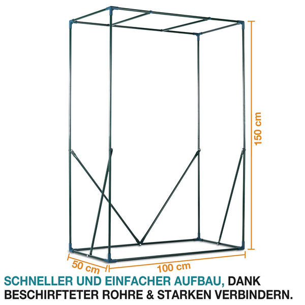 Tomatenhaus Foliengewächshaus 100x150x50cm