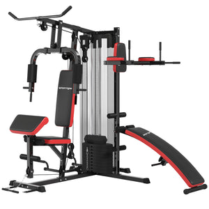 Trainingsstation verstellbar für Heimtraining mit 65kg Gewichten