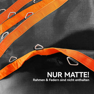 Trampolin Ersatzmatte Sprungtuch rund Polypropylen orange