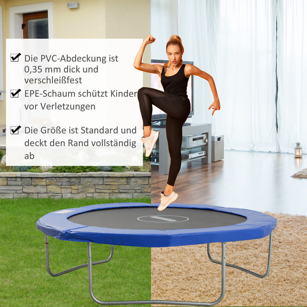 Trampolin Randabdeckung Zubehör Set D:244cm Blau