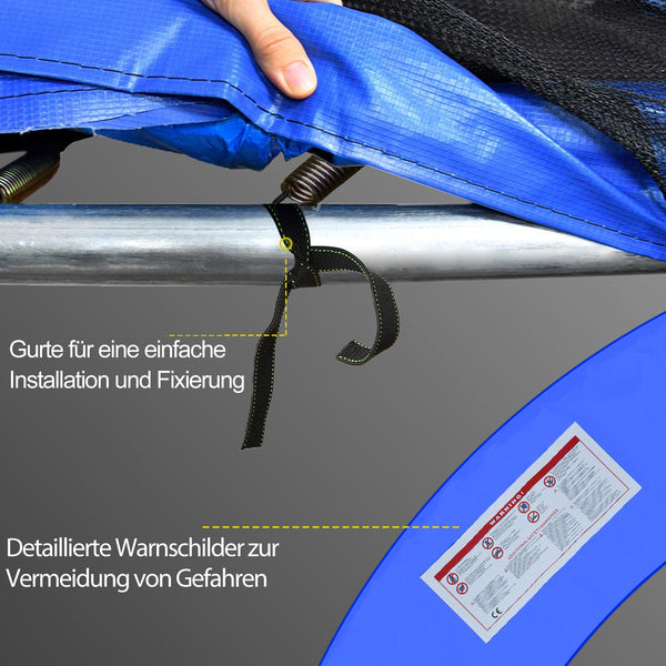 Trampolin Randabdeckung Zubehör Set D:244cm Bunt