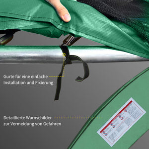 Trampolin Randabdeckung Zubehör Set D:244cm Grün
