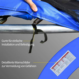 Trampolin Randabdeckung Zubehör Set Ø366cm Blau