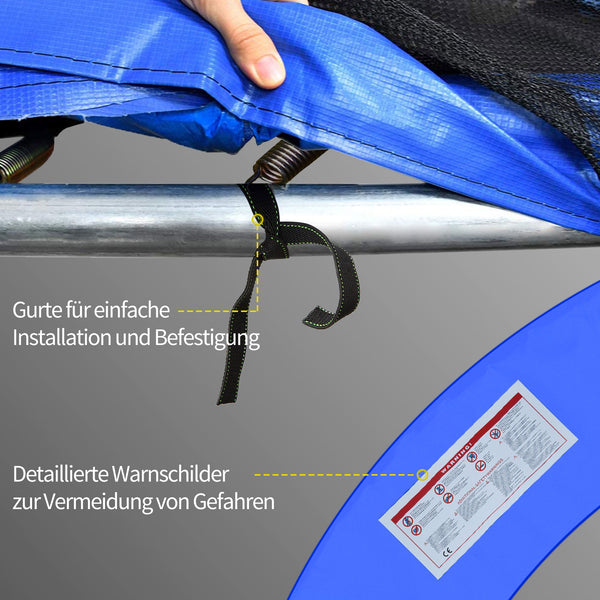 Trampolin Randabdeckung Zubehör Set Ø366cm Blau