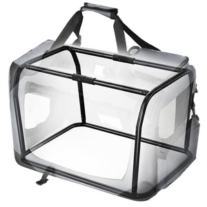 Sac de transport pliable pour animaux de compagnie, gris
