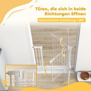 Treppenschutzgitter ohne Bohren mit automatischer Schliessung für Kinder